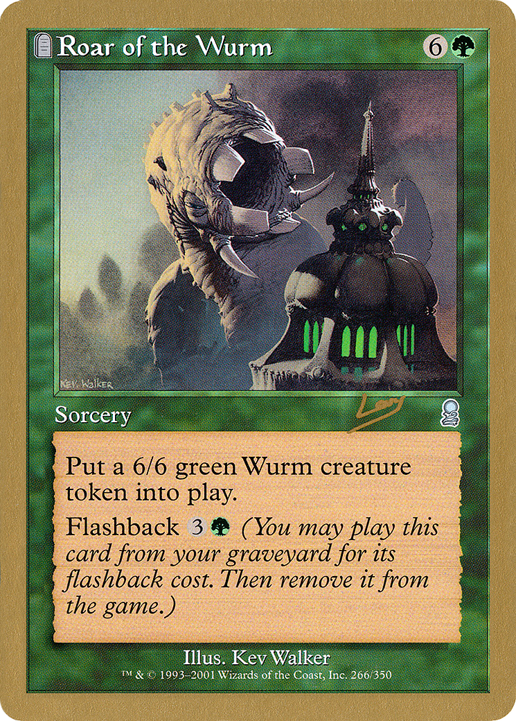 Image of Roar of the Wurm - 2002 Raphael Levy (ODY) (WCD-) - World Championship Decks 2002: (tombstone)