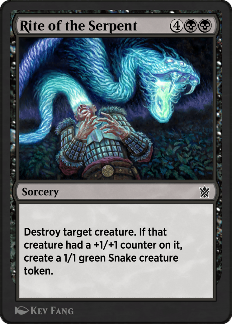 Image of Rite of the Serpent (KTK-86Y) - Khans of Tarkir