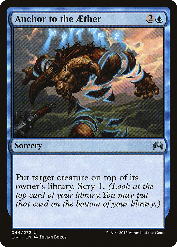 Image of Anchor to the Aether (ORI-044) - Magic Origins Foil