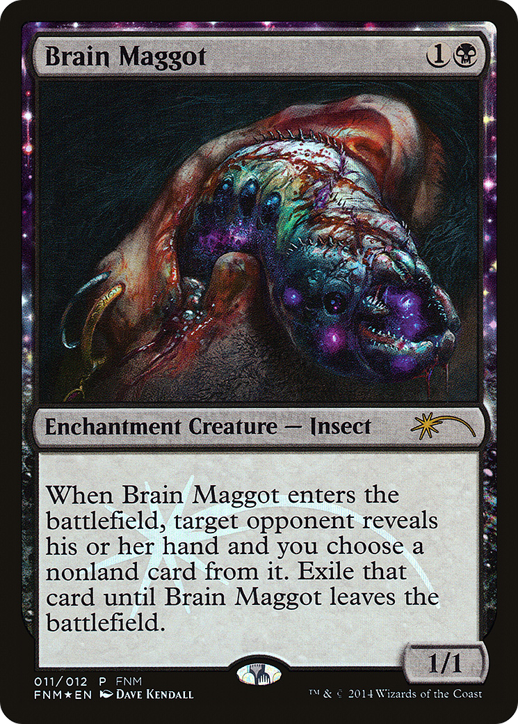 Image of Brain Maggot (FNM-011) - Friday Night Magic 2014: (enchantment) Foil