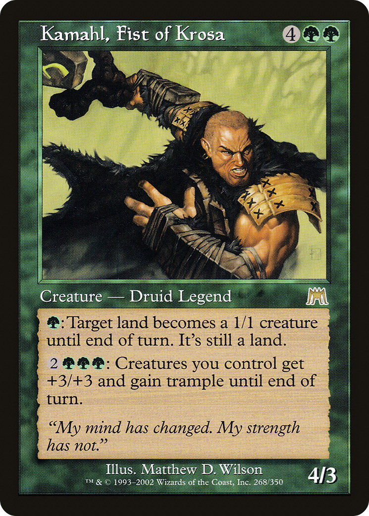 Image of Kamahl, Fist of Krosa (ONS-268) - Onslaught Foil
