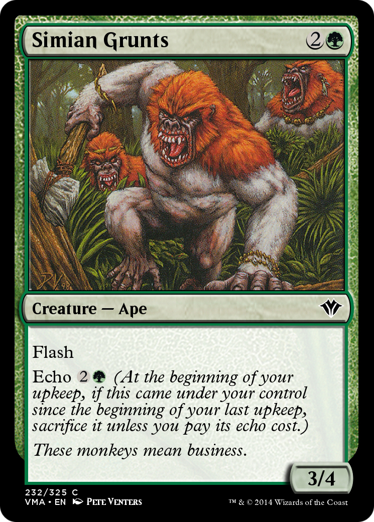 Image of Simian Grunts (VMA-232) - Vintage Masters Foil