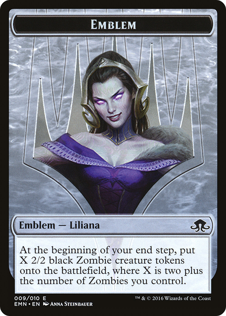 Image of Emblem - Liliana, the Last Hope (EMN-009) - Eldritch Moon Tokens
