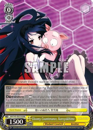Image of Gloomy Countenance, Kuroyukihime (RRR) (AW/S43-E001R RRR) - Accel World -Infinite Burst-