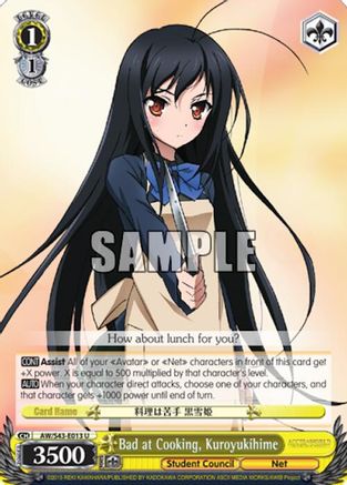 Image of Bad at Cooking, Kuroyukihime (AW/S43-E013 U) - Accel World -Infinite Burst-