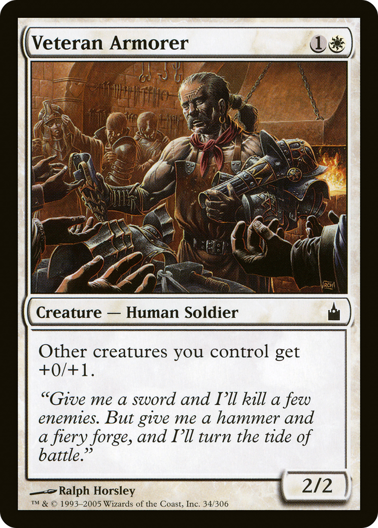 Image of Veteran Armorer (RAV-034) - Ravnica: City of Guilds