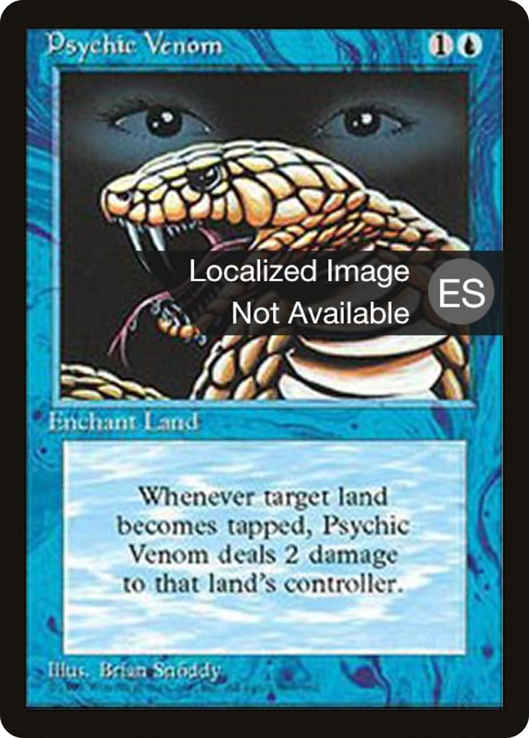 Image of Psychic Venom (4BB-) - Fourth Edition Foreign Black Border