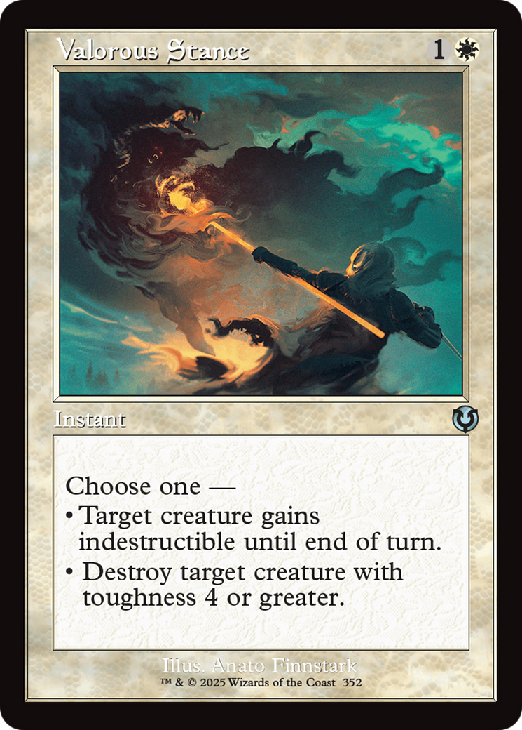 Image of Valorous Stance (Retro Frame) (INR-352) - Innistrad Remastered