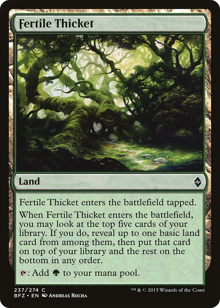 Image of Fertile Thicket (BFZ-237) - Battle for Zendikar