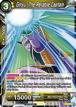Image of Ginyu, The Reliable Captain (Non-Foil Version) (P-019) - Promotion Cards