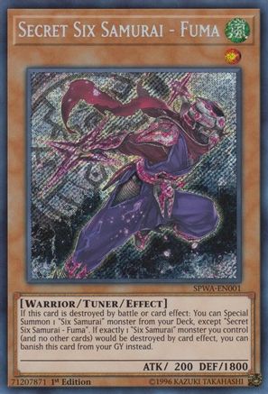 Image of Secret Six Samurai - Fuma (SPWA-EN001) - Spirit Warriors 1st Edition