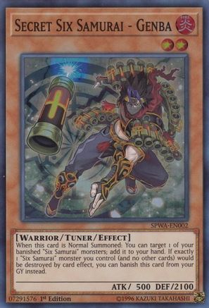 Image of Secret Six Samurai - Genba (SPWA-EN002) - Spirit Warriors 1st Edition