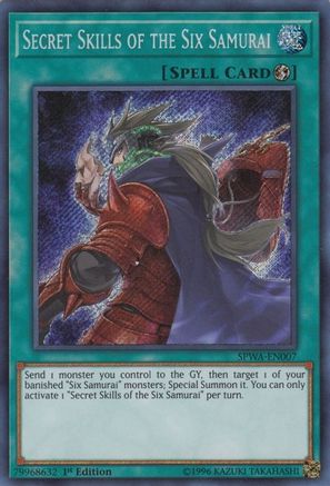 Image of Secret Skills of the Six Samurai (SPWA-EN007) - Spirit Warriors 1st Edition