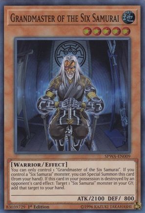 Image of Grandmaster of the Six Samurai (SPWA-EN009) - Spirit Warriors 1st Edition