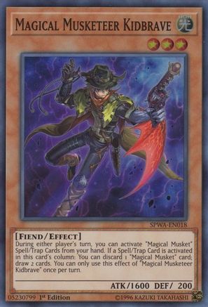 Image of Magical Musketeer Kidbrave (SPWA-EN018) - Spirit Warriors 1st Edition