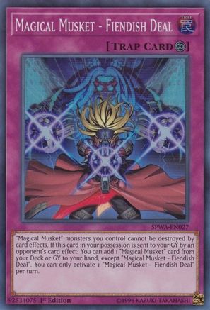 Image of Magical Musket - Fiendish Deal (SPWA-EN027) - Spirit Warriors 1st Edition