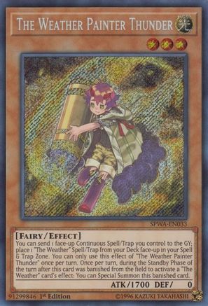 Image of The Weather Painter Thunder (SPWA-EN033) - Spirit Warriors 1st Edition