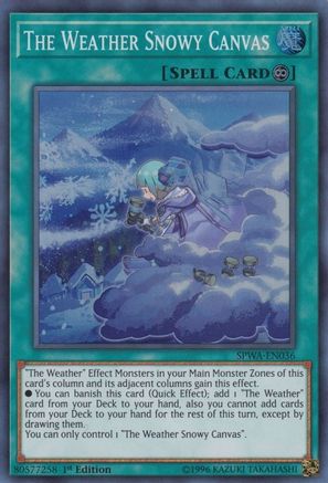 Image of The Weather Snowy Canvas (SPWA-EN036) - Spirit Warriors 1st Edition