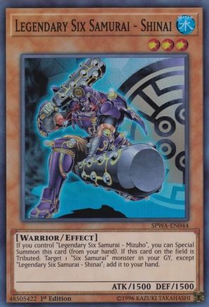 Image of Legendary Six Samurai - Shinai (SPWA-EN044) - Spirit Warriors 1st Edition