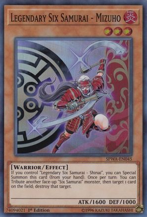 Image of Legendary Six Samurai - Mizuho (SPWA-EN045) - Spirit Warriors 1st Edition