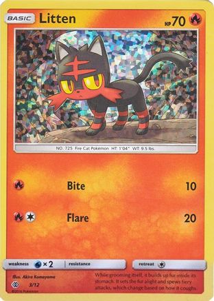 Image of Litten 003/12  - Holofoil McDonalds Promos 2017 - Promo
