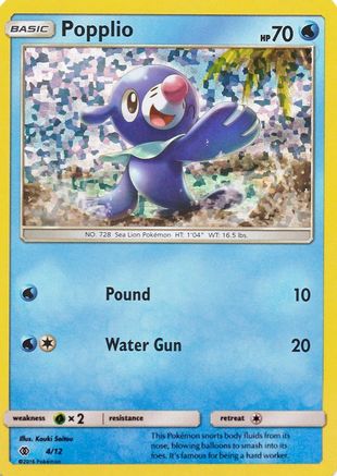 Image of Popplio 004/12  - Holofoil McDonalds Promos 2017 - Promo