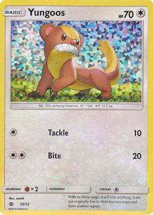 Image of Yungoos 012/12  - Holofoil McDonalds Promos 2017 - Promo