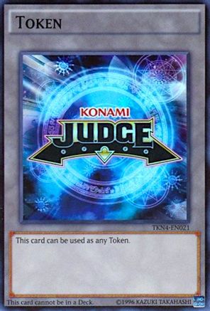 Image of Official Judge Token: TKN4-EN021 (TKN4-EN021) - Judge Promotional Cards Unlimited