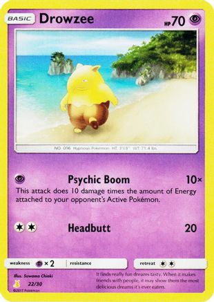 Image of Drowzee 022  SM Trainer Kit Lycanroc & Alolan Raichu - Common