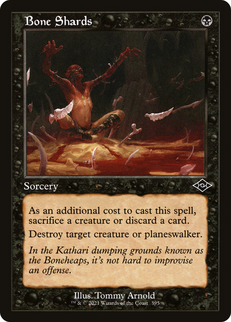 Image of Bone Shards (Retro Frame) (MH2-395) - Modern Horizons 2 Foil