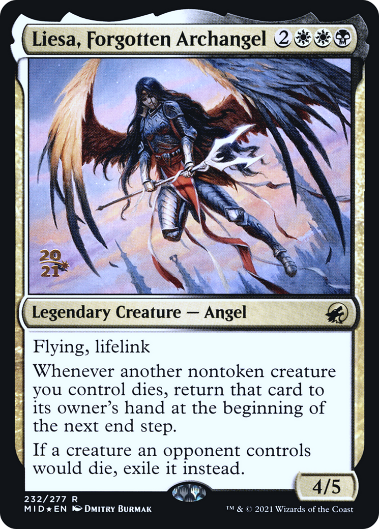 Image of Liesa, Forgotten Archangel (PRE-232) - Innistrad: Midnight Hunt Promos Foil
