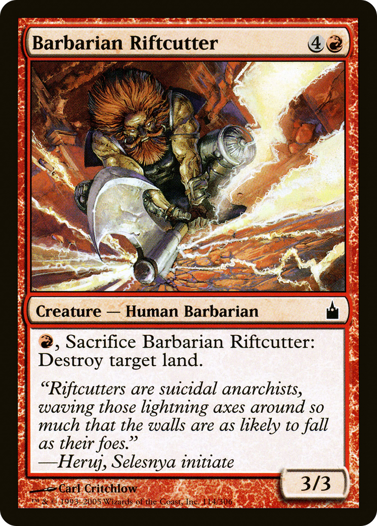 Image of Barbarian Riftcutter (RAV-114) - Ravnica: City of Guilds