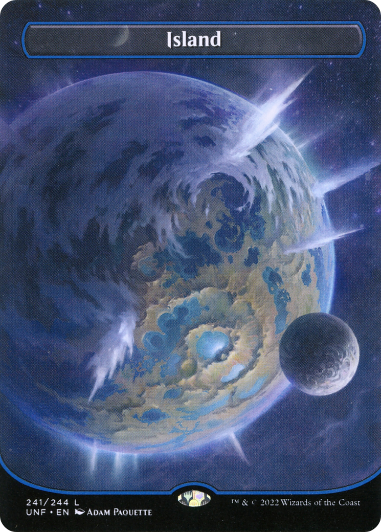Image of Island (241) (Borderless) (UNF-241) - Unfinity (Borderless) Foil