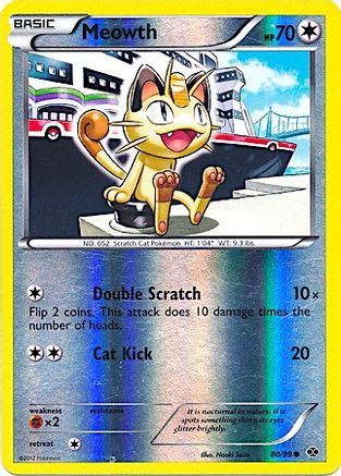 Image of Meowth 080/99  - Reverse Holofoil Miscellaneous Cards & Products - Promo