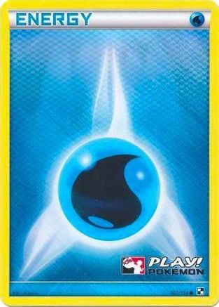 Image of Water Energy 107/114  - Holofoil League & Championship Cards - Promo
