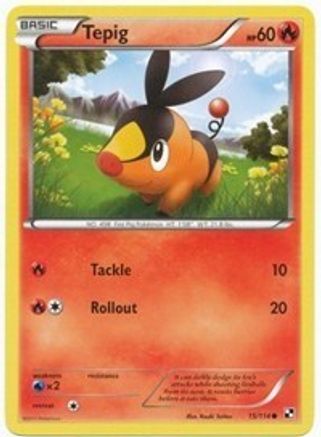 Image of Tepig 15/114 (Cosmos Holo) 015/114  - Holofoil League & Championship Cards - Promo