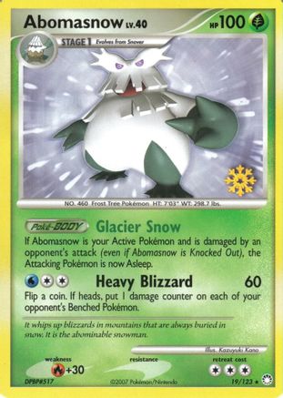 Image of Abomasnow 019/123  Countdown Calendar Promos - Promo