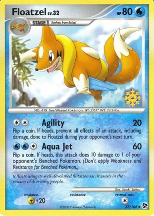 Image of Floatzel 037/106  Countdown Calendar Promos - Promo