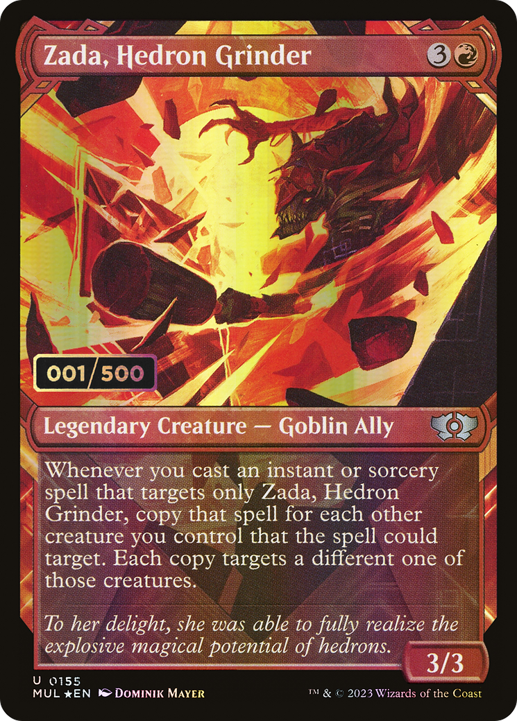 Image of Zada, Hedron Grinder (Serial Numbered) (MUL-155) - Multiverse Legends: (Showcase) Foil