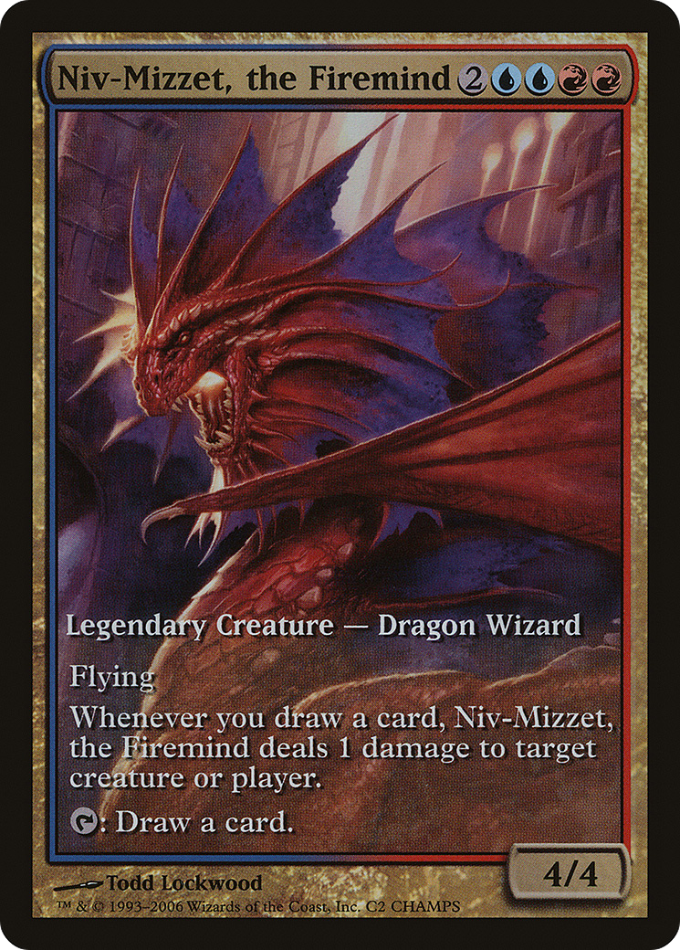 Image of Niv-Mizzet, the Firemind (CHAMPS-002) - Champs and States Foil