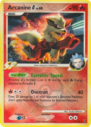 Image of Arcanine G 015/147  - Reverse Holofoil League & Championship Cards - Promo