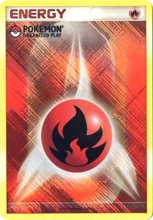Image of Fire Energy (2009 Unnumbered POP Promo)  - Holofoil League & Championship Cards - Promo