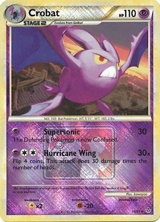 Image of Crobat 014/95  - Reverse Holofoil League & Championship Cards - Promo
