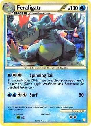 Image of Feraligatr 020/123  - Holofoil Deck Exclusives - Holo Rare