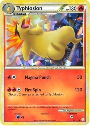 Image of Typhlosion 032/123  - Holofoil Deck Exclusives - Holo Rare