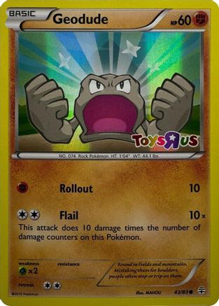 Image of Geodude 043/83  - Holofoil Miscellaneous Cards & Products - Promo
