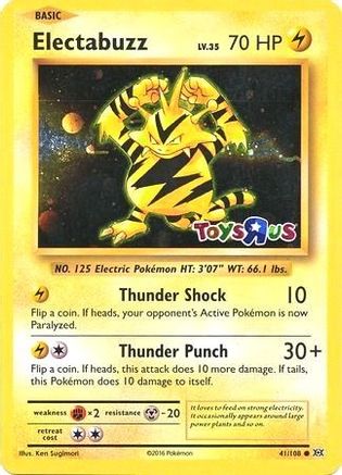 Image of Electabuzz 041/108  - Holofoil Miscellaneous Cards & Products - Promo