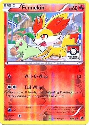 Image of Fennekin 010/124  - Reverse Holofoil League & Championship Cards - Promo