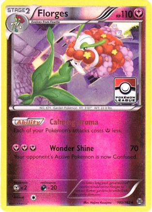 Image of Florges 103/162  - Reverse Holofoil League & Championship Cards - Promo