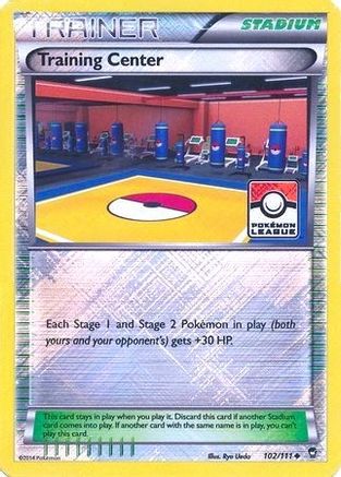 Image of Training Center 102/111  - Reverse Holofoil League & Championship Cards - Promo